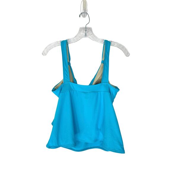 Miraclesuit Light Blue Twist Front Swim Tankini Top Size 14 Style‎ C60483 - Picture 8 of 13